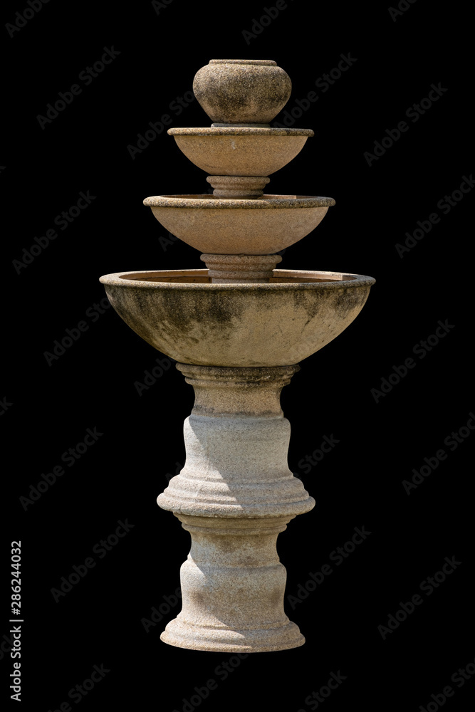 fountain water isolated on white background. Clipping path fountain water isolated on white background. Clipping path