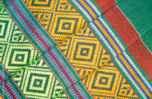 Thai handmade cotton for the background.