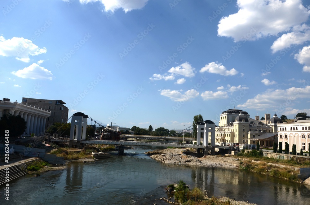 Macédoine du Nord : Centre-ville de Skopje 