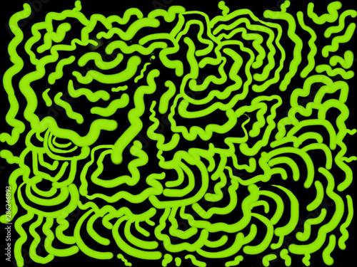 Digital painting of a graffiti pattern