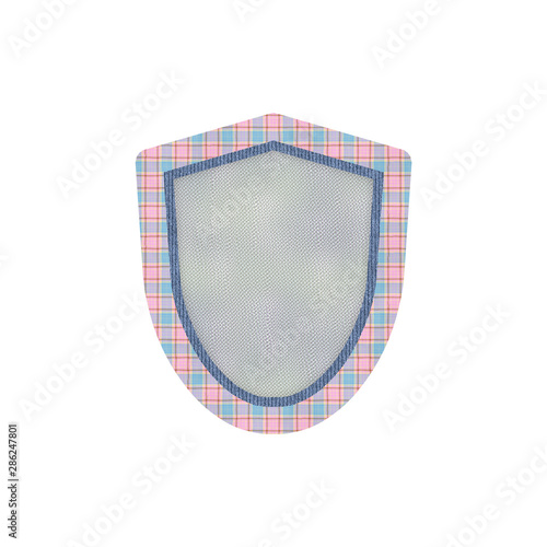 Cloth textured badge in for...