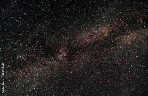 Milky Way and starry sky background  Cygnus 