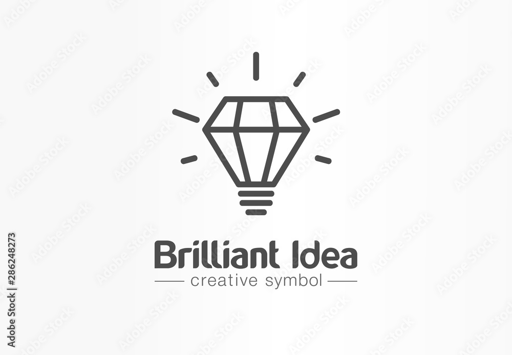 Brilliant idea, light bulb creative symbol concept. Tip, innovate, think, inspire abstract business logo idea. Bright lamp, education icon. Corporate identity logotype, company graphic design tamplate Brilliant idea, light bulb creative symbol concept. Tip, innovate, think, inspire abstract business logo idea. Bright lamp, education icon. Corporate identity logotype, company graphic design tamplate