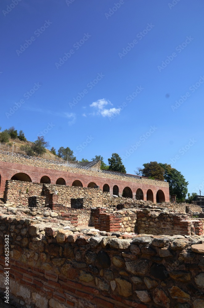 Fototapeta premium Macédoine du Nord : Site archéologique de Heraclea Lyncestis (Bitola)