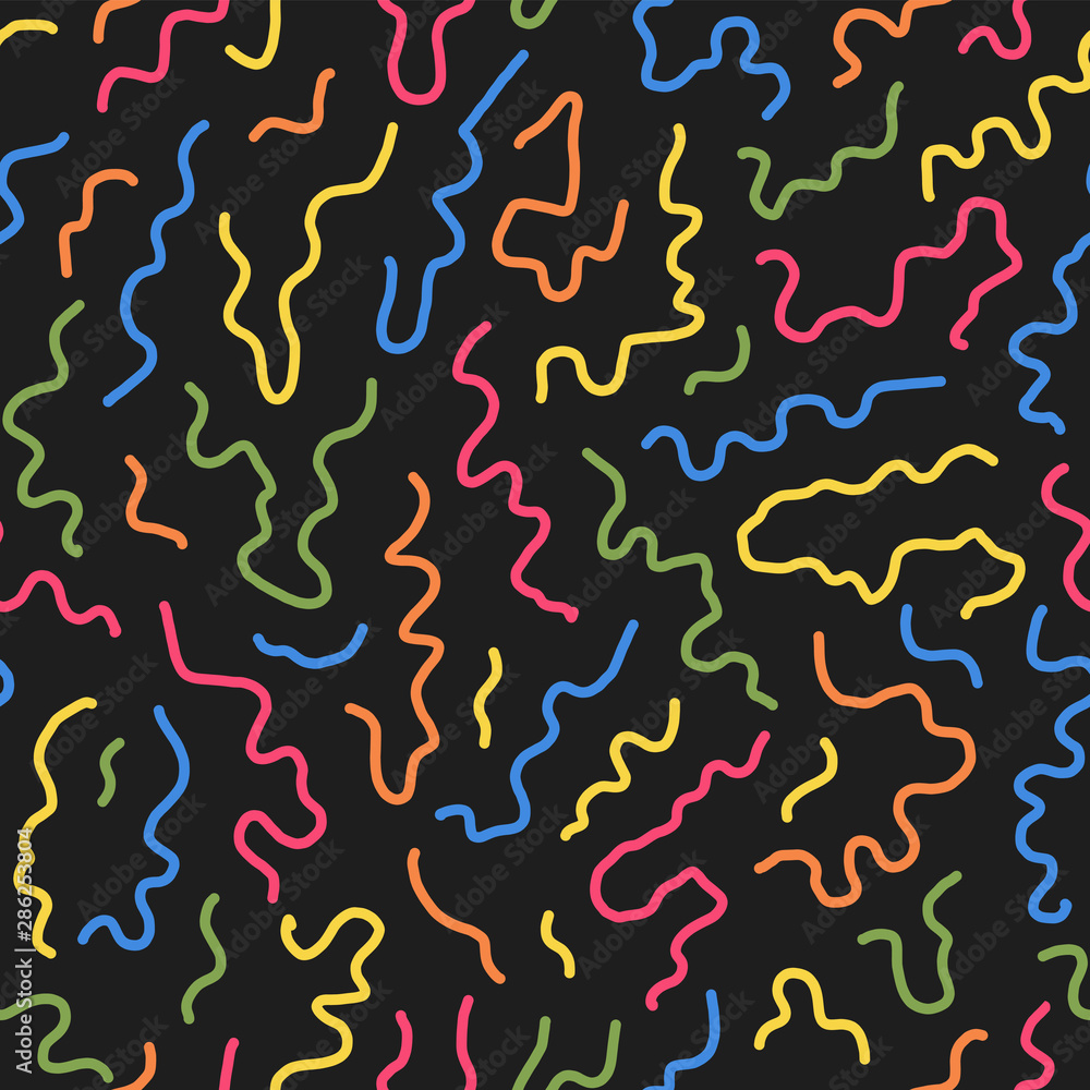 wavy line pattern in 80s 90s memphis style wavy line pattern in 80s 90s memphis style