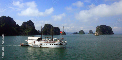 Halong bay views from Cruise, in Vietnam