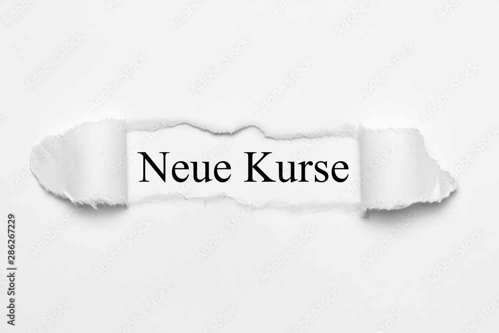 Obraz premium Neue Kurse 