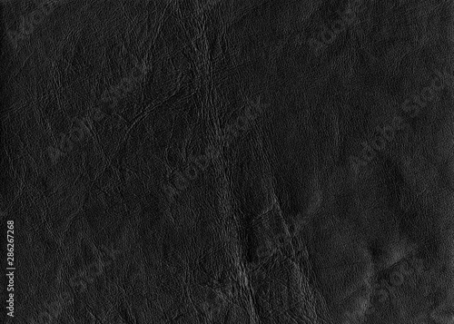 Black leather texture in high resolution. 