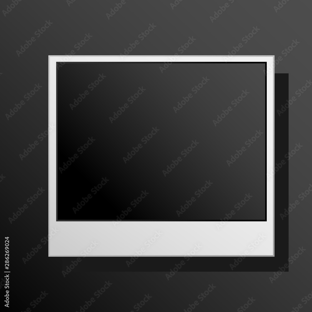 Realistic photo frame on isolated background. Vector photo frame on transparent background.vector illustration eps10 Realistic photo frame on isolated background. Vector photo frame on transparent background.vector illustration eps10