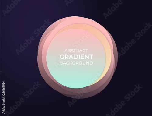 Abstract circle text box wi...