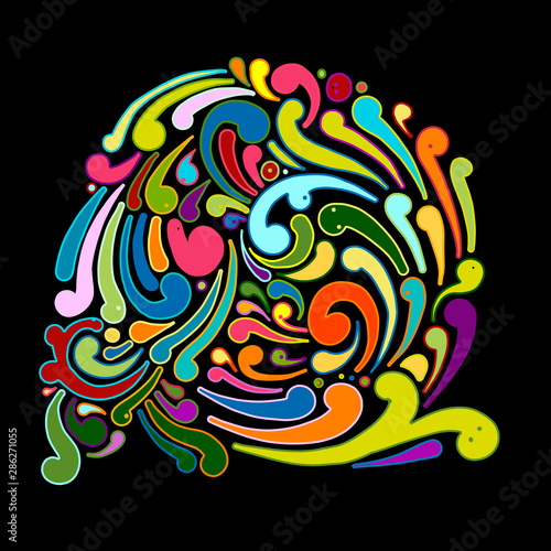 Abstract swirl background for your design