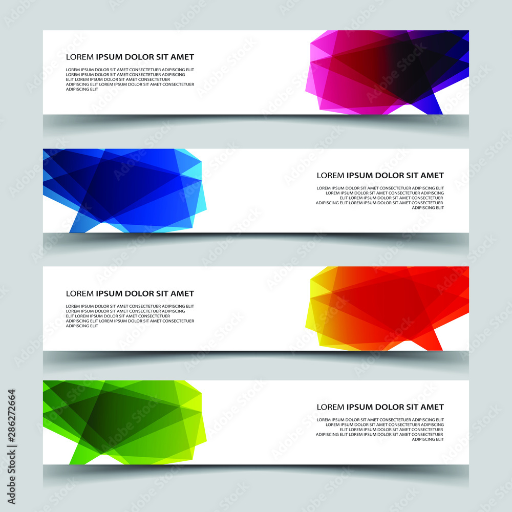 Naklejka premium Vector Abstract banner web template