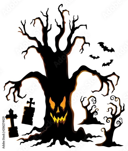 Spooky tree silhouette topic image 1