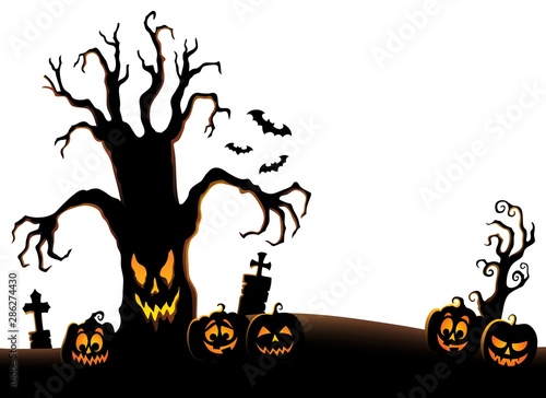 Spooky tree silhouette topic image 2