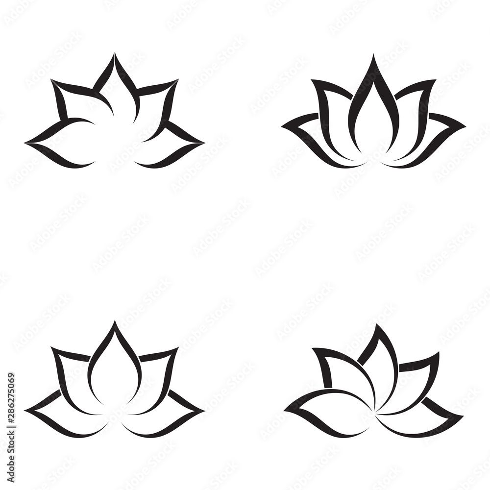 Beauty Vector flowers design logo Template Beauty Vector flowers design logo Template