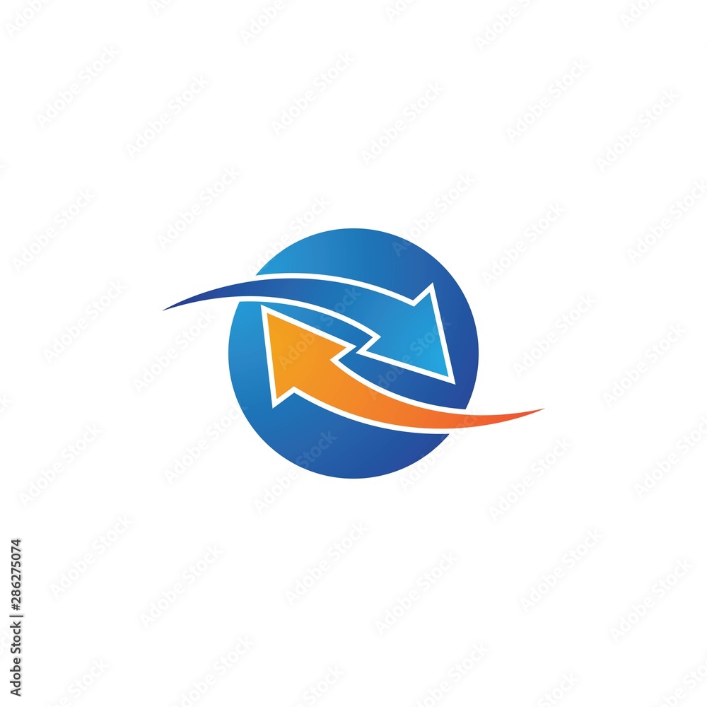 Arrow ilustration logo