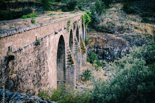 bridge Cerralbo in the arribes del duero. salamanca, spain photo