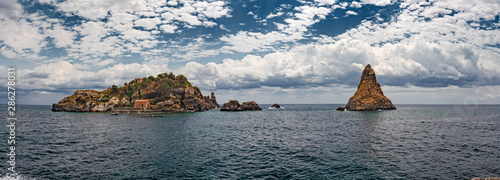 Wallpaper Mural Panoramic view of the island Lachea and the Ciclopi islands in Aci Trezza in Sicily, Italy. Torontodigital.ca