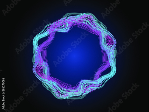 EPS 10 vector. Futuristic colorful background. Backdrop with lines and waves.