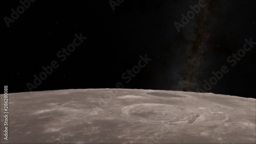 3d render  Moon high resolution image  4k in outer space  Surface. High quality.