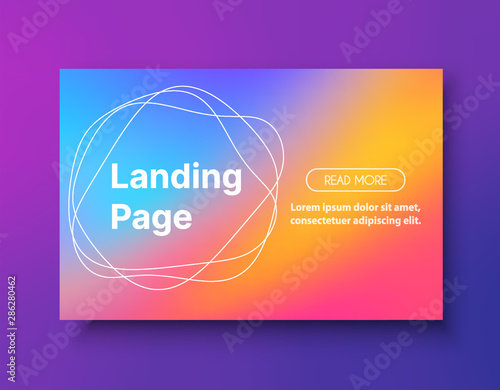 Landing page background style liquid