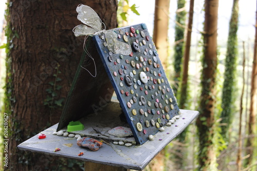 bird feeder in the garden
