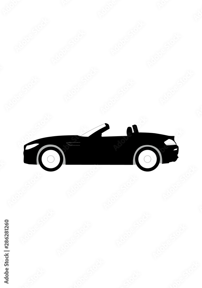 German convertible sportscar bmw z4 vector