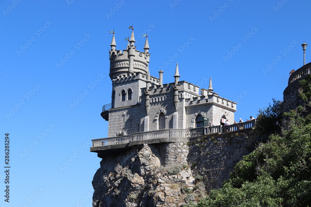 Gaspra/Crimea-Jul 2019: Swallow nest castle 