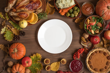 Thanksgiving dinner background
