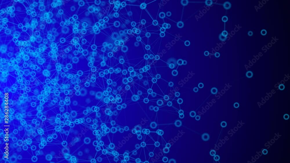 Cloud network abstract blue background animation. Digital data nodes and connection paths within any type of network or system of networks. Seamless loopable background. Cloud network abstract blue background animation. Digital data nodes and connection paths within any type of network or system of networks. Seamless loopable background.