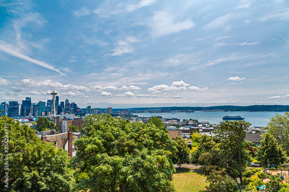A view of Seattle from Kerry Park on Queen Anne Hill