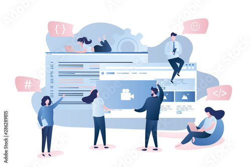 Software or app development- front-end and back-end,programmers and business people