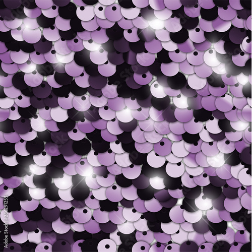 Seamless shiny sequined fabric texture with pink palliettes