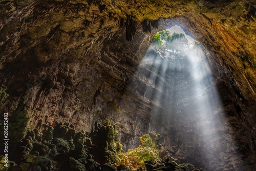 Caves of Castellana, Puglia, Italy. They rise less than two kilometers from the town in the south-eastern Murge to 330 m.s.l.m. limestone plateau formed in the upper Cretaceous.