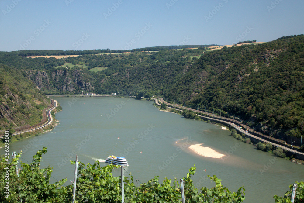 Fototapeta premium Rheintal bei Oberwesel