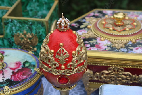 Easter Souvenir from Russia a red egg