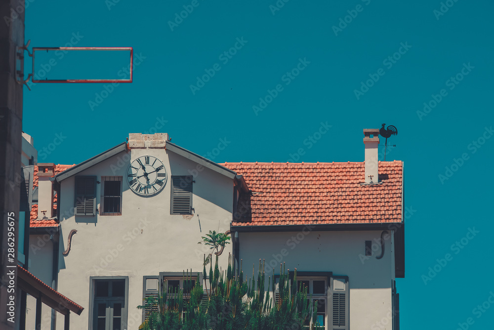 Fototapeta premium Rooftop with Weather Vane