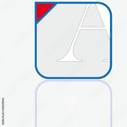 Fensterbuchstabe A