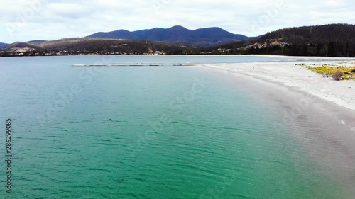 Tasmania Drone Aerial View of Coastline photo