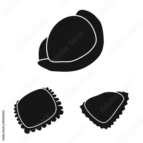 Isolated object of cuisine and appetizer icon. Collection of cuisine and food stock vector illustration.