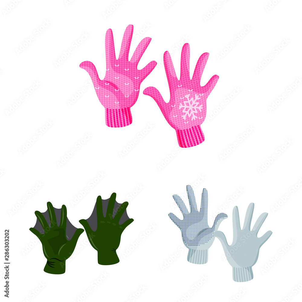 Obraz premium Vector design of accessory and style logo. Collection of accessory and distinctive stock symbol for web.