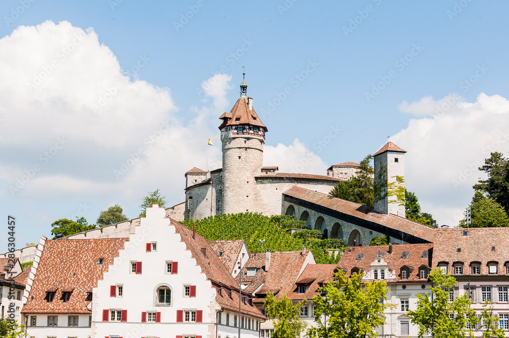 Schaffhausen, Munot, Festung, Weinberg, Altstadt, Altstadthäuser, Rhein, Ostschweiz, Sommer, Schweiz