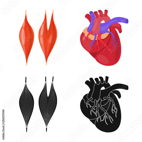 Vector design of biology and scientific logo. Set of biology and laboratory stock vector illustration.