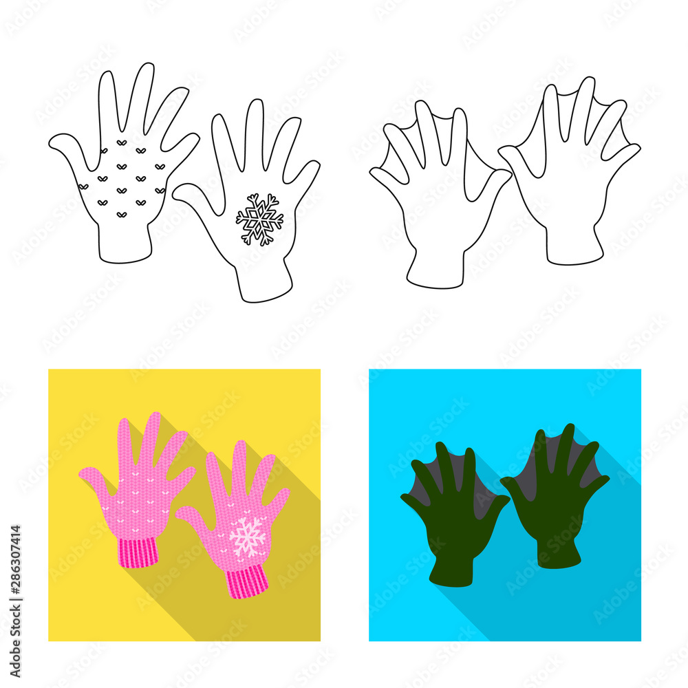 Fototapeta premium Vector design of silhouette and safety sign. Collection of silhouette and comfort stock vector illustration.