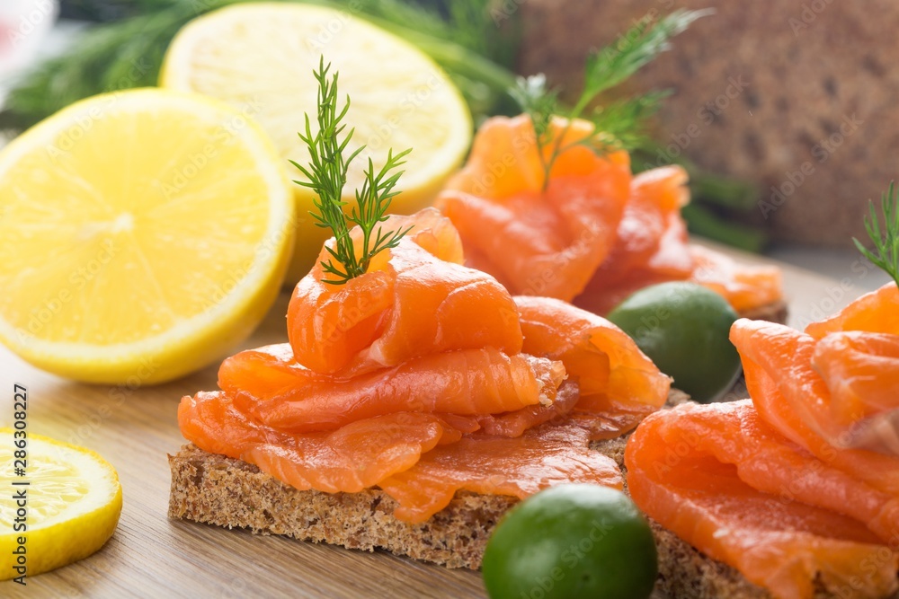 Smoked salmon snacks Smoked salmon snacks