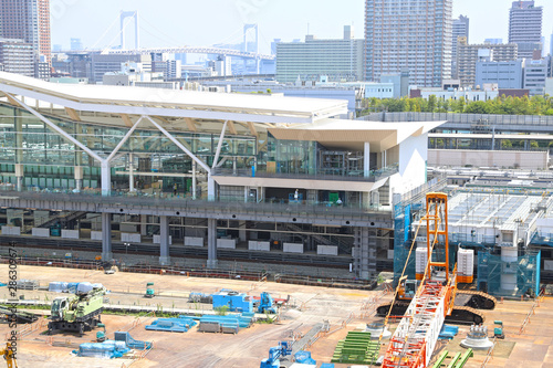 【東京の風景】工事中の高輪ゲートウェイ駅（2019年8月）