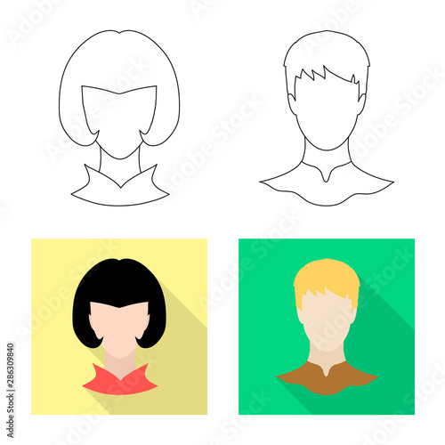 Vector design of professional and photo logo. Set of professional and profile vector icon for stock.