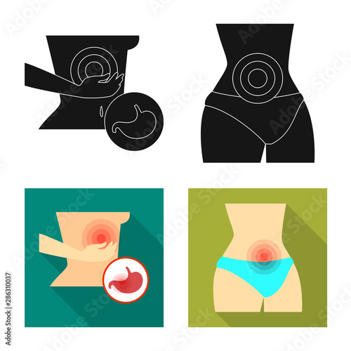 Vector illustration of hospital and rendering icon. Set of hospital and help vector icon for stock.