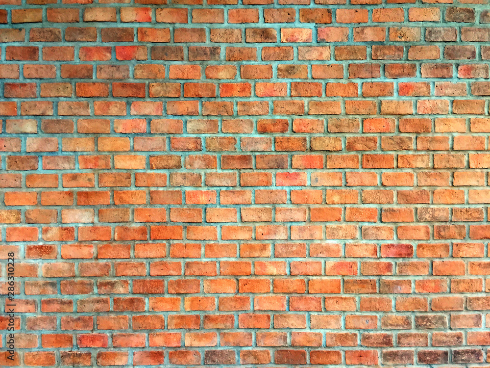 Obraz premium Crack old brick wall in a background