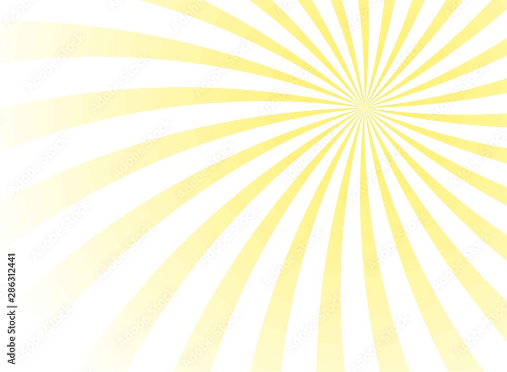 Fototapeta premium Summer bright yellow sunlight background. Vector illustration
